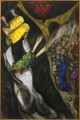 Moïse recevant les Tables de la Loi 2 contemporain Marc Chagall